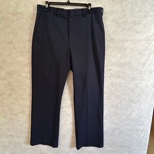 Men's Navy‎ Blue Dress Pants Trousers Business Casual Career Wear